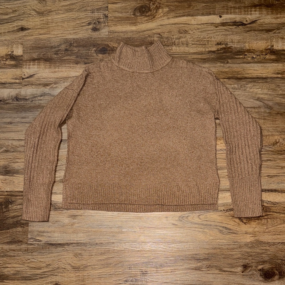Brown Turtleneck Sweater